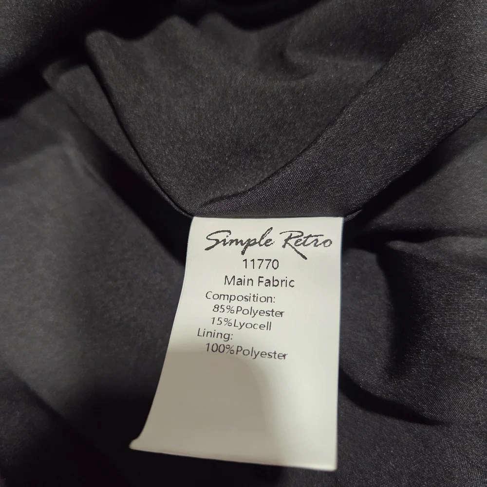 Simple retro Ariella Round Neck Mesh Embroidered Puff Sleeve Dress - Picture 10 of 10